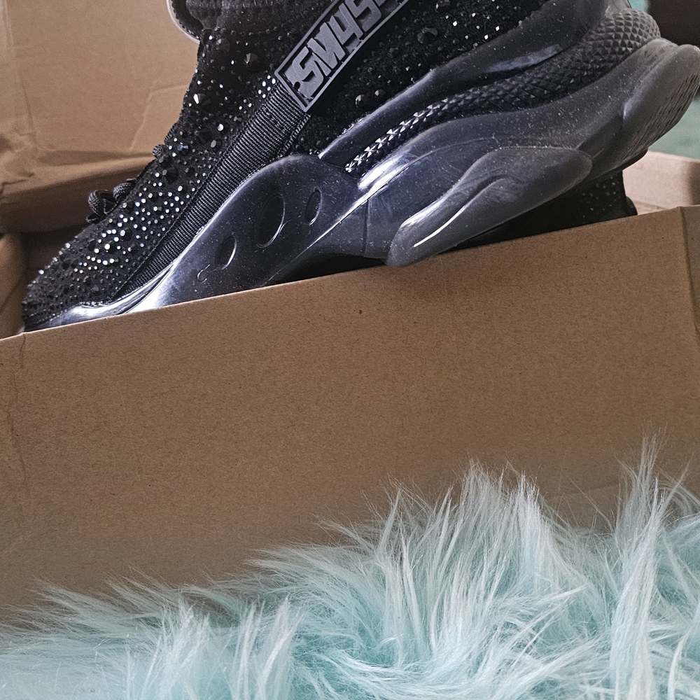 Steve Madden Black Athletic Shoes